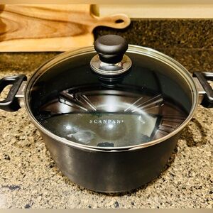 SCANPAN Dutch Oven with lid 7 qt cookware Nonstick FDA Approved chef kitchen pot